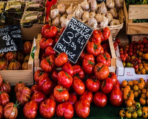 Fresh vegetables at a local market in Chile